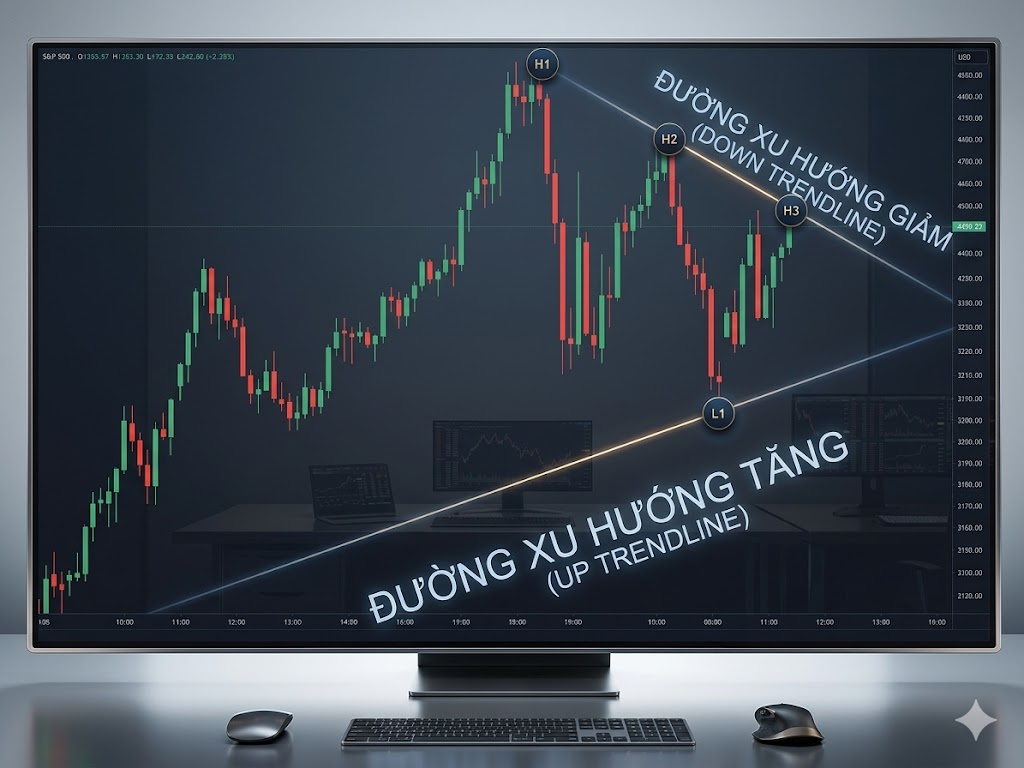 Cách vẽ đường xu hướng trendline