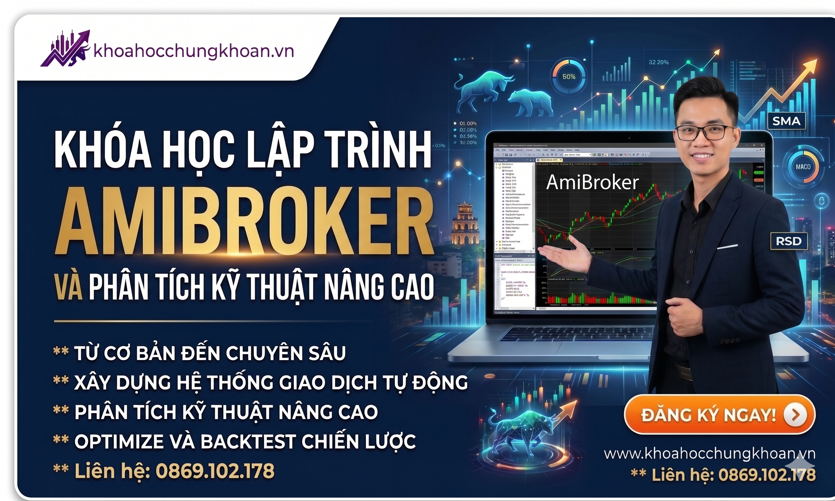 KHÓA HỌC LẬP TRÌNH AMIBROKER CHO GIAO DỊCH CHỨNG KHOÁN